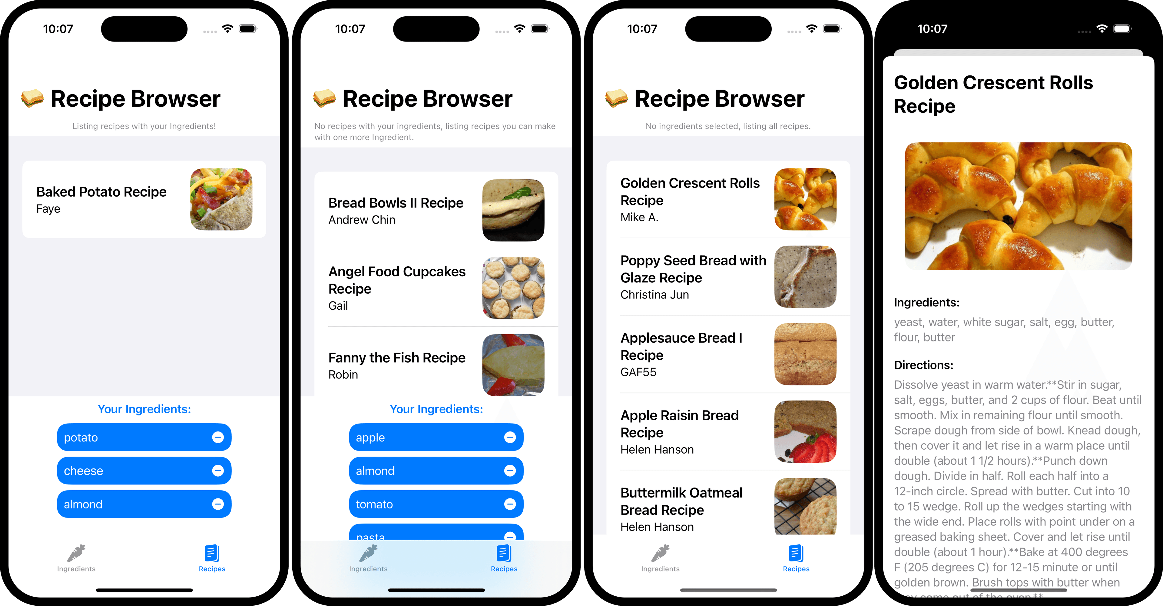 RecipeBrowser